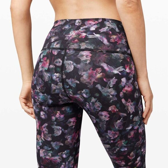 🌸 Lululemon WunderUnder High-Rise Tight 28" Luxtreme - Floral Multi Sz 8 🌸 - Picture 2 of 11
